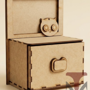 Caja con portaretrato y llavero